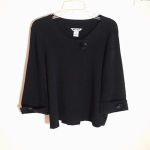 Vintage Nygard Collection Black Cardigan Medium Retro